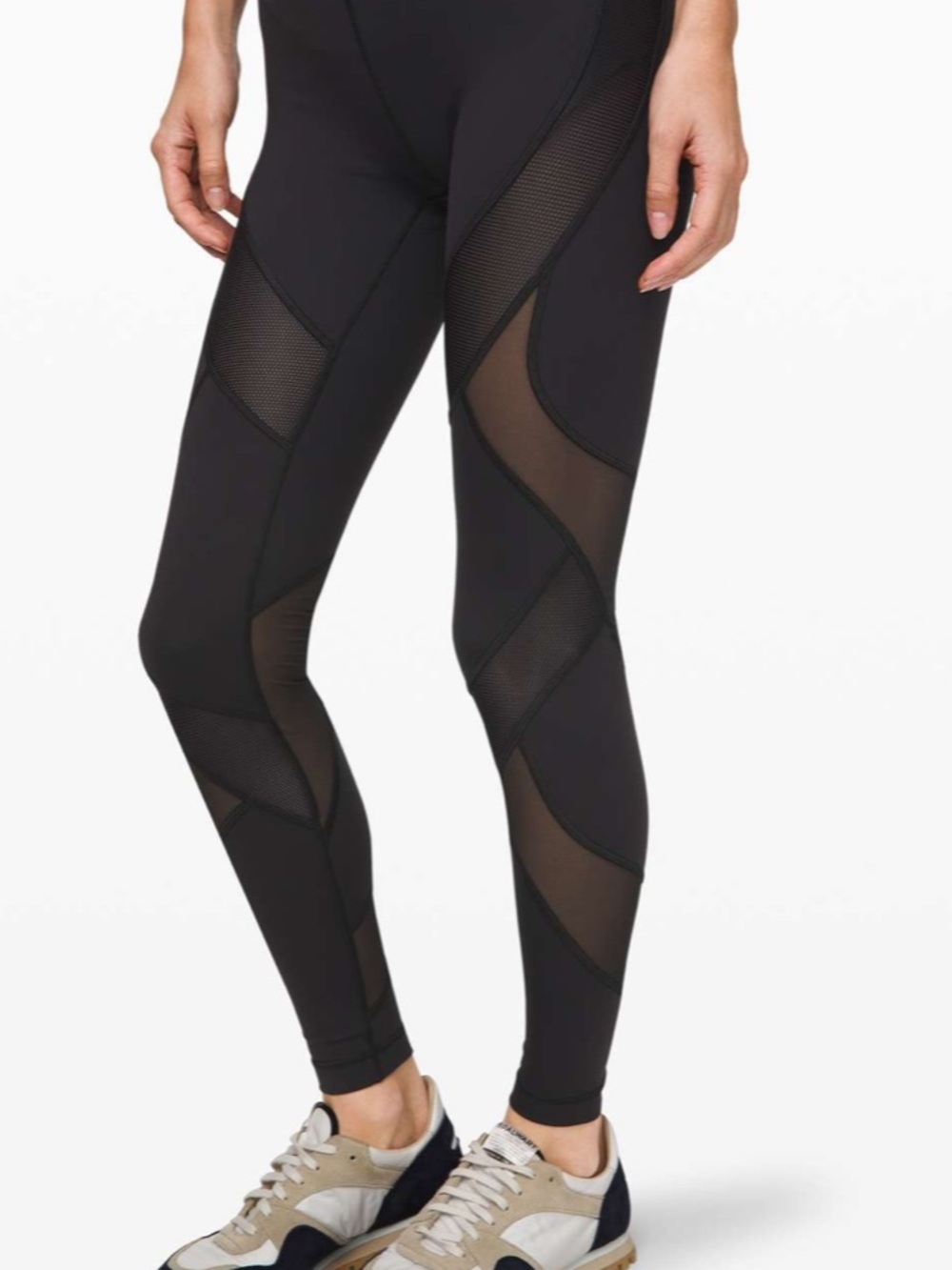 Lululemon Wunder Under High-Rise Tight 28" *Mesh Black size 6 - Picture 4 of 16